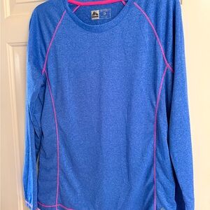Long sleeve activewear performance T, light, weight, and moisture wicking